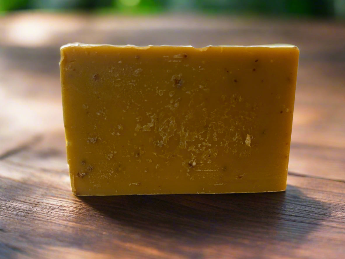 orange and honey soap with turmeric 